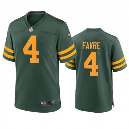 Green Bay Packers #4 Brett Favre Men's Nike Alternate Game Player NFL Jersey - Green