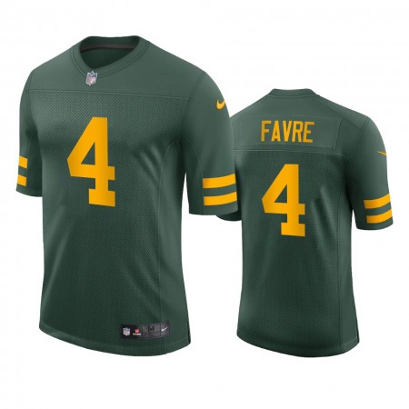 Green Bay Packers #4 Brett Favre Men's Nike Alternate Vapor Limited Player NFL Jersey - Green