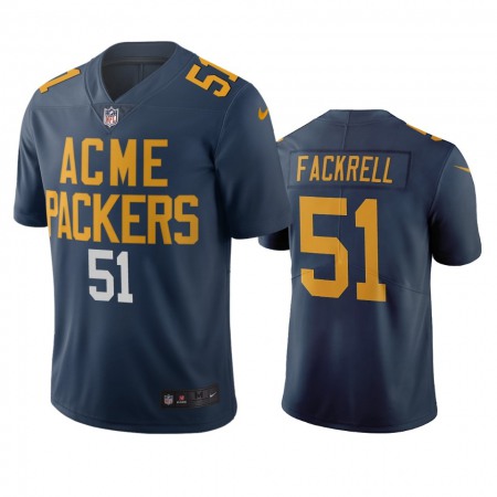 Green Bay Packers #51 Kyler Fackrell Navy Vapor Limited City Edition NFL Jersey