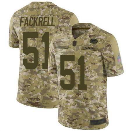 Nike Packers #51 Kyler Fackrell Camo Men's Stitched NFL Limited 2018 Salute To Service Jersey