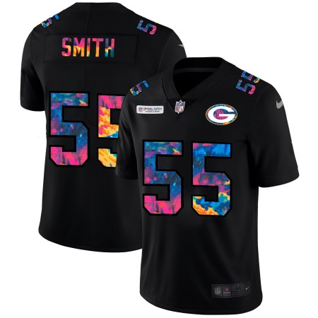 Green Bay Packers #55 Za'Darius Smith Men's Nike Multi-Color Black 2020 NFL Crucial Catch Vapor Untouchable Limited Jersey