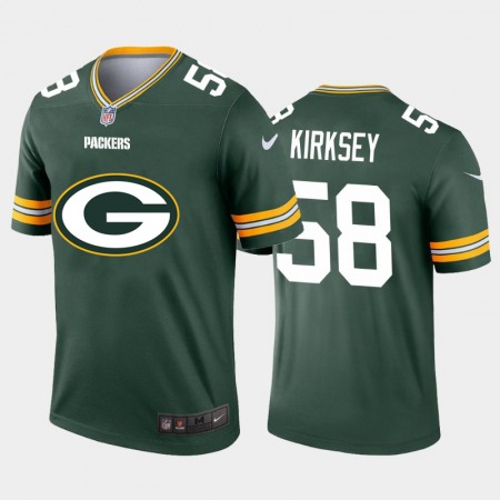 Green Bay Packers #58 Christian Kirksey Green Men's Nike Big Team Logo Vapor Limited NFL Jersey