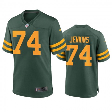 Green Bay Packers #74 Elgton Jenkins Men's Nike Alternate Game Player NFL Jersey - Green