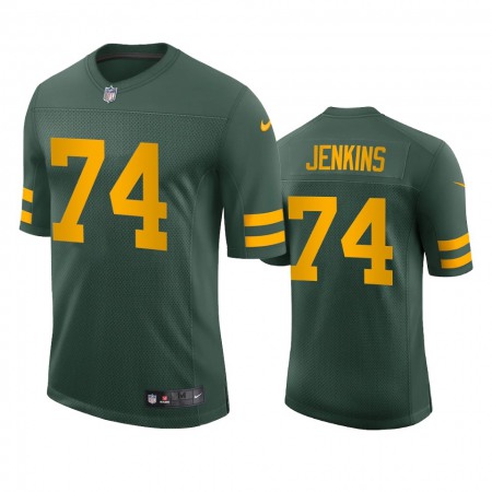 Green Bay Packers #74 Elgton Jenkins Men's Nike Alternate Vapor Limited Player NFL Jersey - Green