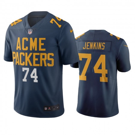 Green Bay Packers #74 Elgton Jenkins Navy Vapor Limited City Edition NFL Jersey