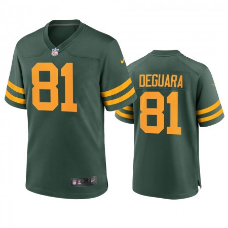 Green Bay Packers #81 Josiah Deguara Men's Nike Alternate Game Player NFL Jersey - Green