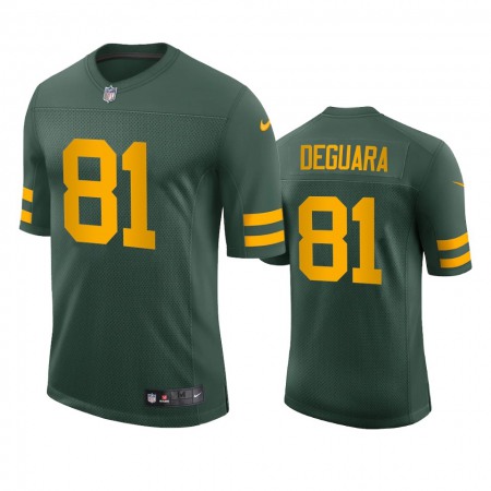 Green Bay Packers #81 Josiah Deguara Men's Nike Alternate Vapor Limited Player NFL Jersey - Green