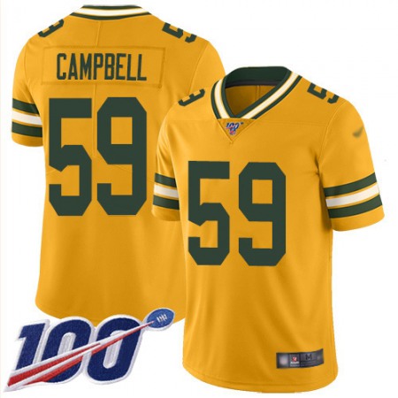 Nike Packers #59 De'Vondre Campbell Gold Men's Stitched NFL Limited Inverted Legend 100th Season Jersey