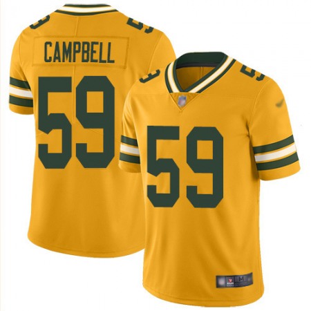 Nike Packers #59 De'Vondre Campbell Gold Men's Stitched NFL Limited Inverted Legend Jersey