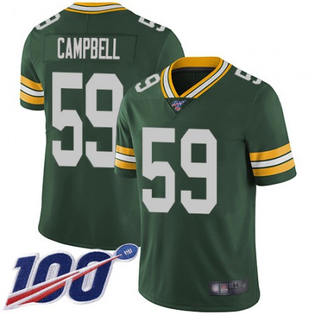 Nike Packers #59 De'Vondre Campbell Green Team Color Men's Stitched NFL 100th Season Vapor Untouchable Limited Jersey