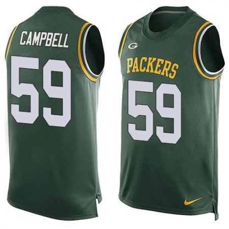 Nike Packers #59 De'Vondre Campbell Green Team Color Men's Stitched NFL Limited Tank Top Jersey