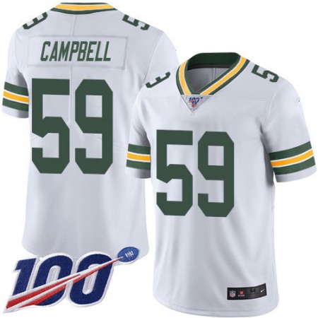 Nike Packers #59 De'Vondre Campbell White Men's Stitched NFL 100th Season Vapor Untouchable Limited Jersey