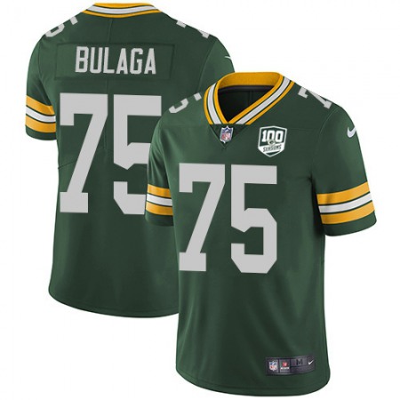 Nike Packers #75 Bryan Bulaga Green Team Color Men's 100th Season Stitched NFL Vapor Untouchable Limited Jersey