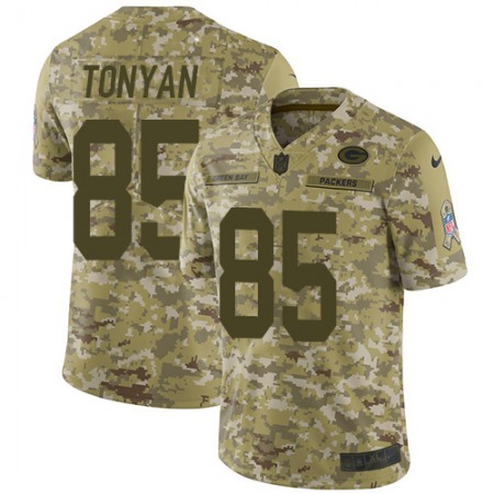 Nike Packers #85 Robert Tonyan Camo Men's Stitched NFL Limited 2018 Salute To Service Jersey