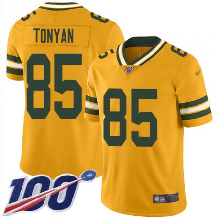 Nike Packers #85 Robert Tonyan Gold Men's Stitched NFL Limited Inverted Legend 100th Season Jersey