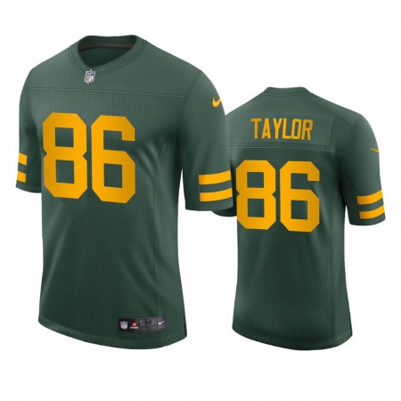 Green Bay Packers #86 Malik Taylor Men's Nike Alternate Vapor Limited Player NFL Jersey - Green