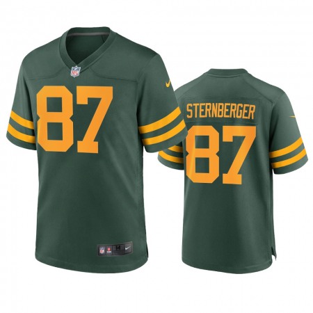 Green Bay Packers #87 Jace Sternberger Men's Nike Alternate Game Player NFL Jersey - Green