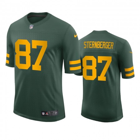 Green Bay Packers #87 Jace Sternberger Men's Nike Alternate Vapor Limited Player NFL Jersey - Green