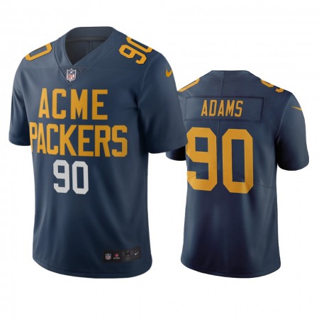 Green Bay Packers #90 Montravius Adams Navy Vapor Limited City Edition NFL Jersey