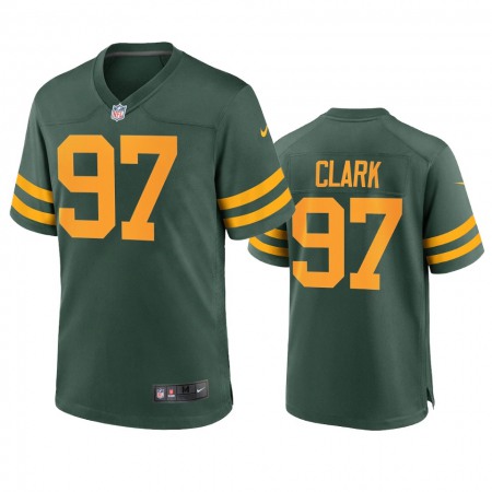 Green Bay Packers #97 Kenny Clark Men's Nike Alternate Game Player NFL Jersey - Green
