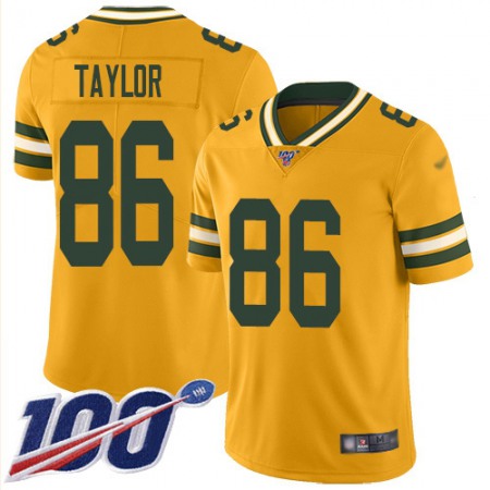 Nike Packers #86 Malik Taylor Gold Men's Stitched NFL Limited Inverted Legend 100th Season Jersey