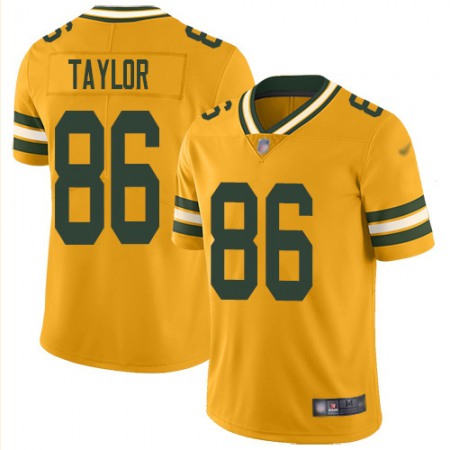 Nike Packers #86 Malik Taylor Gold Men's Stitched NFL Limited Inverted Legend Jersey