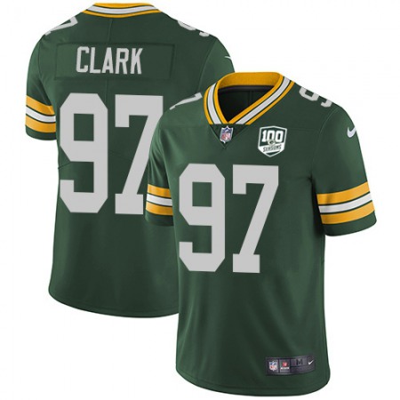 Nike Packers #97 Kenny Clark Green Team Color Men's 100th Season Stitched NFL Vapor Untouchable Limited Jersey