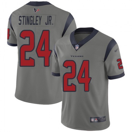 Nike Texans #24 Derek Stingley Jr. Gray Men's Stitched NFL Limited Inverted Legend Jersey