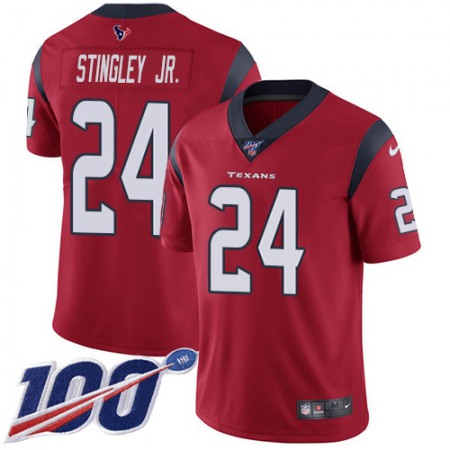 Nike Texans #24 Derek Stingley Jr. Red Alternate Men's Stitched NFL 100th Season Vapor Untouchable Limited Jersey