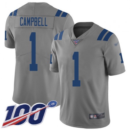 Nike Colts #1 Parris Campbell Gray Men's Stitched NFL Limited Inverted Legend 100th Season Jersey