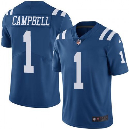 Nike Colts #1 Parris Campbell Royal Blue Men's Stitched NFL Limited Rush Jersey