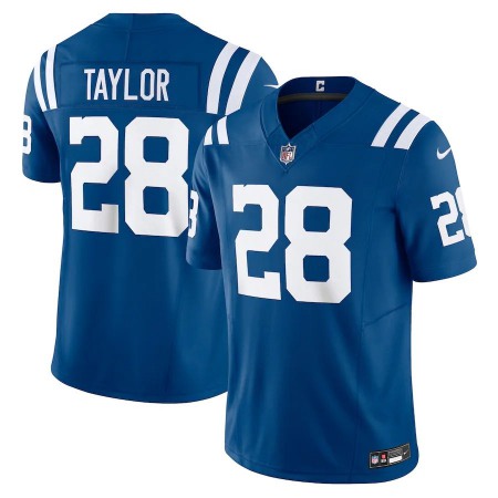 Indianapolis Colts #28 Jonathan Taylor Nike Men's Royal Vapor F.U.S.E. Limited Jersey