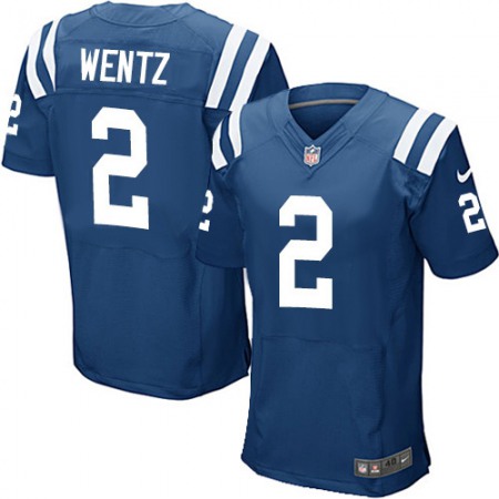Indianapolis Colts #2 Carson Wentz Royal Blue Team Color Men's Stitched NFL Vapor Untouchable Elite Jersey