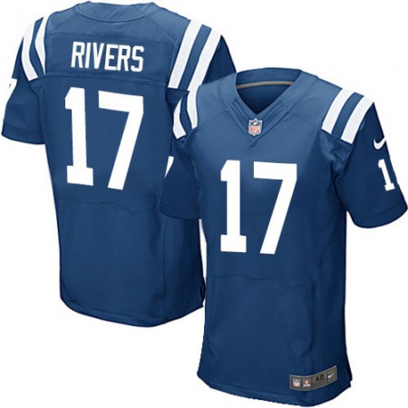 Nike Colts #17 Philip Rivers Royal Blue Team Color Men's Stitched NFL Vapor Untouchable Elite Jersey