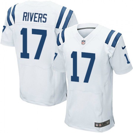 Nike Colts #17 Philip Rivers White Men's Stitched NFL New Elite Jersey