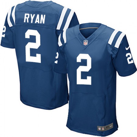 Nike Colts #2 Matt Ryan Royal Blue Team Color Men's Stitched NFL Vapor Untouchable Elite Jersey