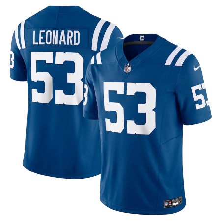 Indianapolis Colts #53 Shaquille Leonard Nike Men's Royal Vapor F.U.S.E. Limited Jersey