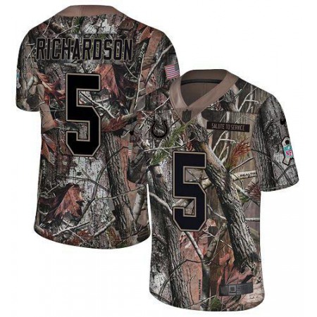 Nike Colts #5 Anthony Richardson Camo Men's Stitched NFL Limited Rush Realtree Jersey