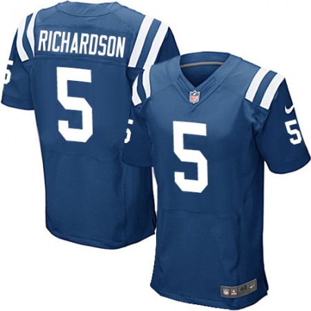 Nike Colts #5 Anthony Richardson Royal Blue Team Color Men's Stitched NFL Vapor Untouchable Elite Jersey