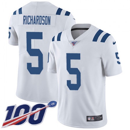 Nike Colts #5 Anthony Richardson White Men's Stitched NFL 100th Season Vapor Limited Jersey
