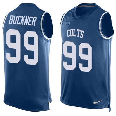 Nike Colts #99 DeForest Buckner Royal Blue Team Color Men's Stitched NFL Limited Tank Top Jersey