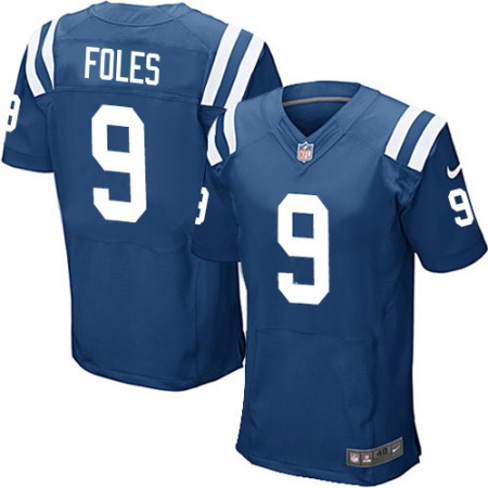 Nike Colts #9 Nick Foles Royal Blue Team Color Men's Stitched NFL Vapor Untouchable Elite Jersey