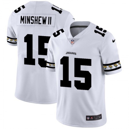 Jacksonville Jaguars #15 Gardner Minshew II Nike White Team Logo Vapor Limited NFL Jersey