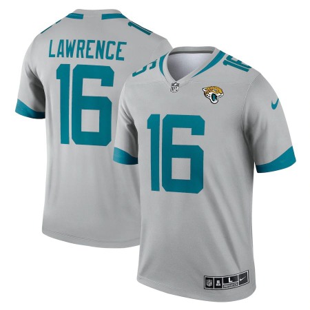 Jacksonville Jaguars #16 Trevor Lawrence Nike Men's Silver Inverted Legend Jersey