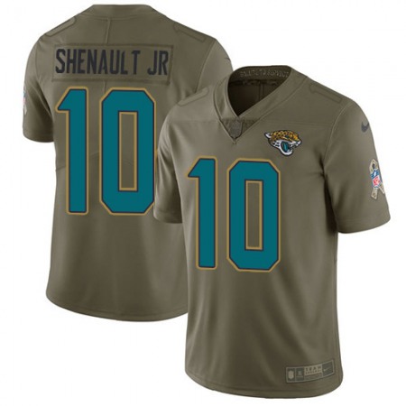 Nike Jaguars #10 Laviska Shenault Jr. Olive Men's Stitched NFL Limited 2017 Salute To Service Jersey