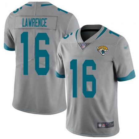 Nike Jaguars #16 Trevor Lawrence Silver Men's Stitched NFL Limited Inverted Legend Jersey