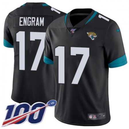 Nike Jaguars #17 Evan Engram Black Team Color Men's Stitched NFL 100th Season Vapor Limited Jersey