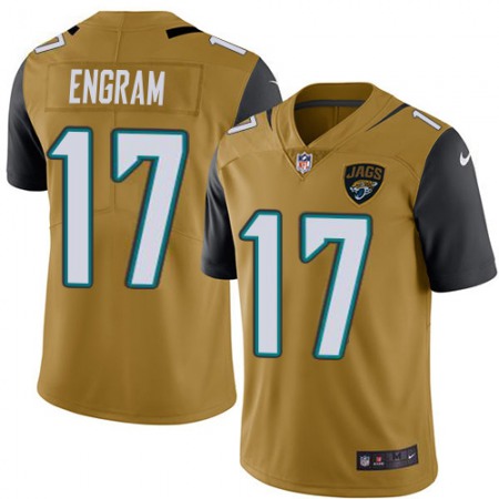 Nike Jaguars #17 Evan Engram Gold Men's Stitched NFL Limited Rush Jersey