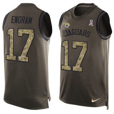 Nike Jaguars #17 Evan Engram Green Men's Stitched NFL Limited Salute To Service Tank Top Jersey