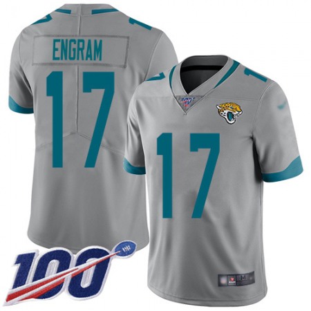 Nike Jaguars #17 Evan Engram Silver Men's Stitched NFL Limited Inverted Legend 100th Season Jersey